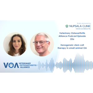 Veterinary Osteoarthritis Alliance Episode 22a Xenogeneic stem cell therapy in small animal OA