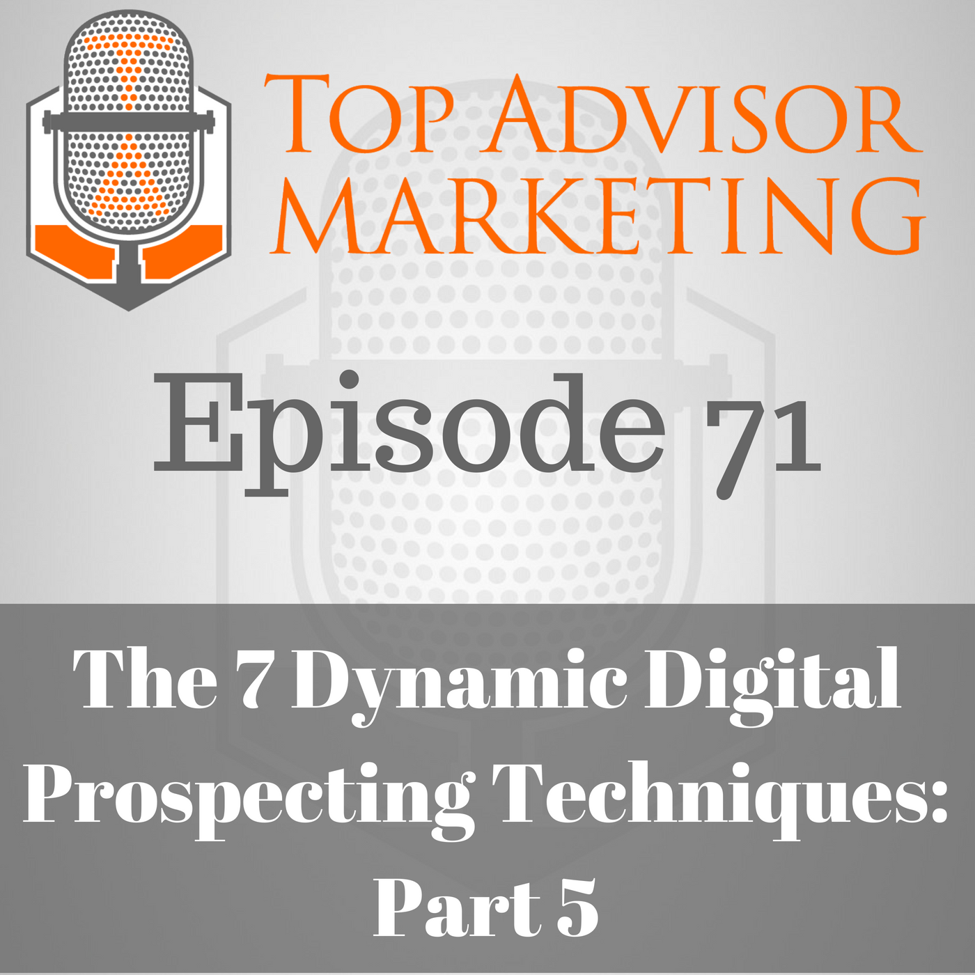Episode 71 - The 7 Dynamic Digital Prospect Techniques: Part 1