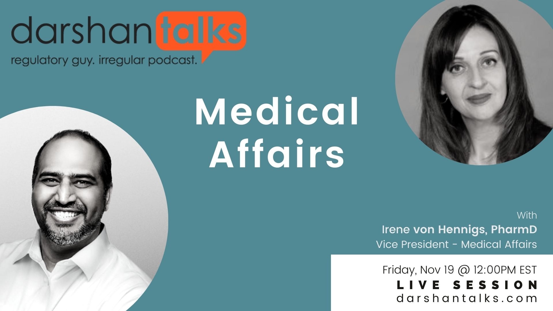 Medical Affairs with Irene von Hennigs | DarshanTalks