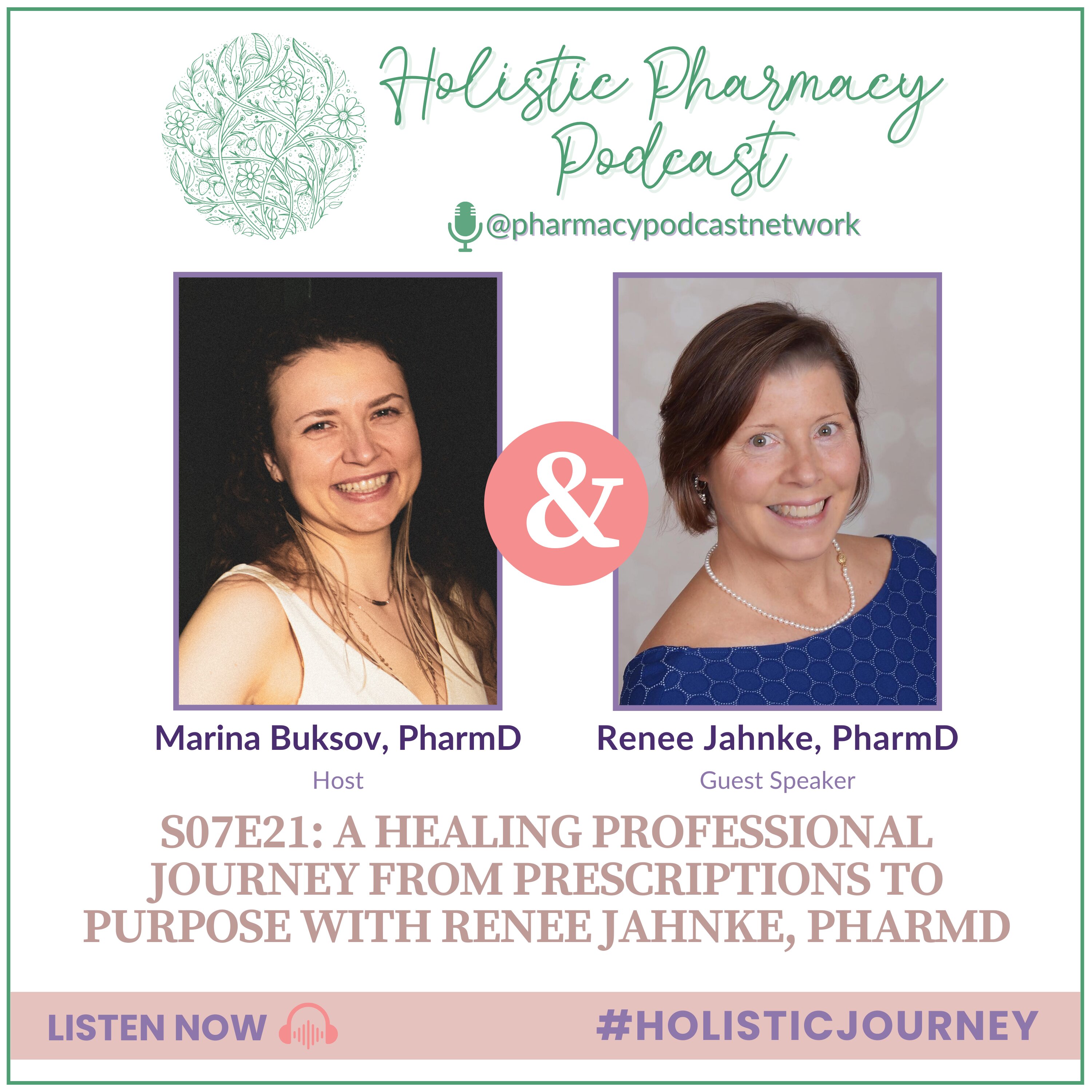 A Healing Professional Journey from Prescriptions to Purpose with Renee Jahnke, PharmD | Holistic Pharmacy Podcast
