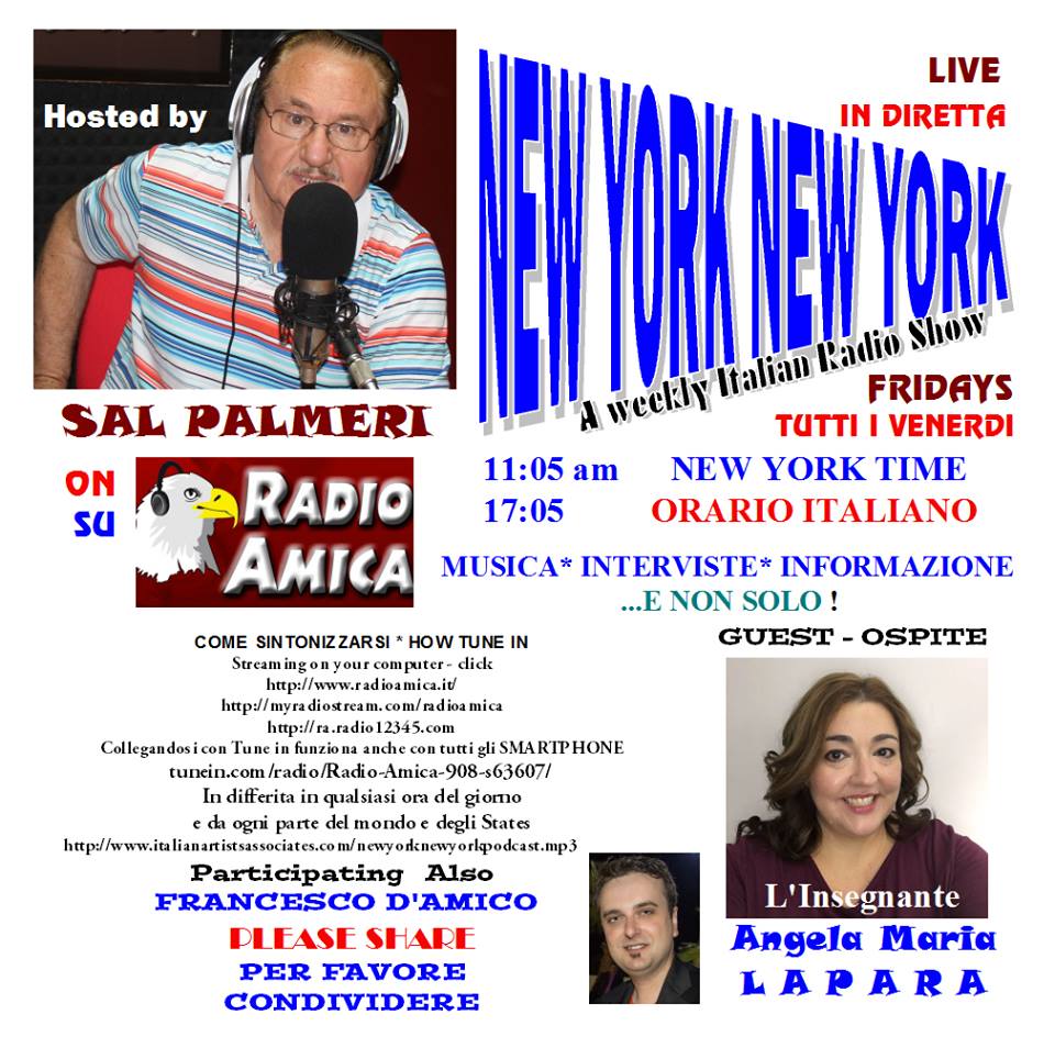 Sal Palmeri and Radio Amica Italian Radio  New York New York 3/31/17