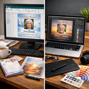 Designing Memorials in Publisher vs. Other Software for Funeral Programs