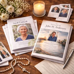 Designing Custom Funeral Programs as Keepsakes