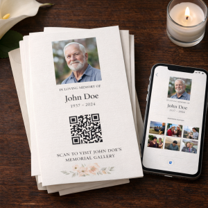 How To Design Interactive QR Code Funeral Cards For Digital Memorial Galleries