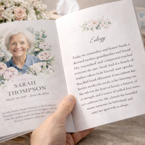 A Guide To Writing Impactful Eulogies Within Limited Funeral Program Print Space