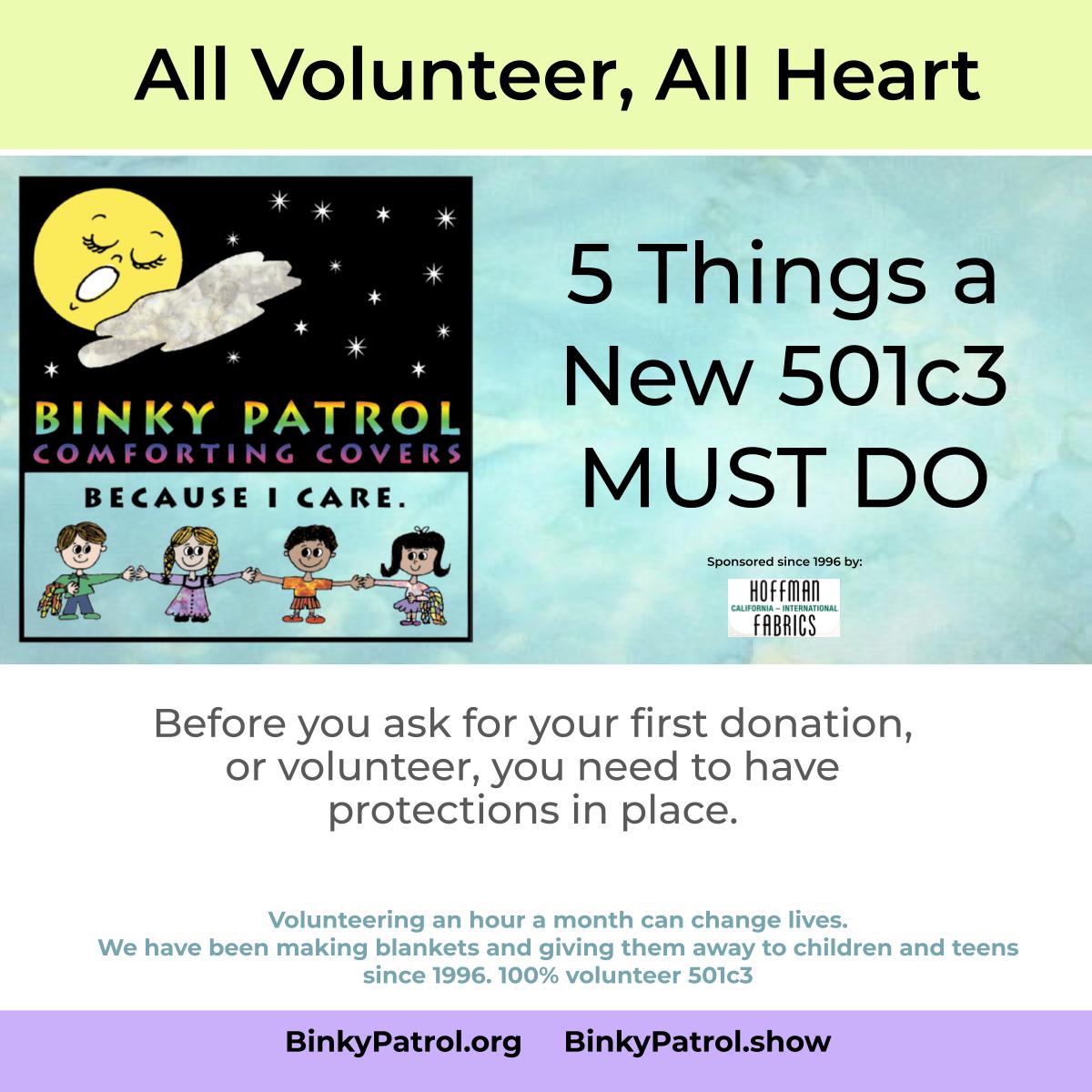 All Volunteer, All Heart from Binky Patrol