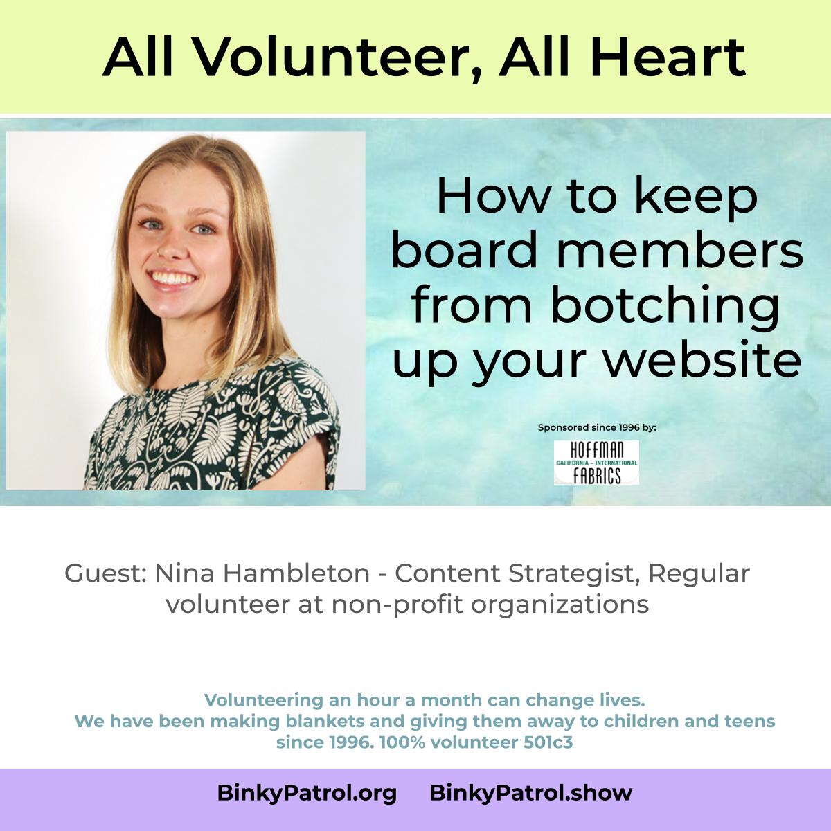 All Volunteer, All Heart from Binky Patrol
