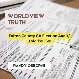 Presidential Election Audit Errors/ I Told You So!