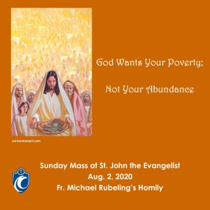 God Wants Your Poverty; Not Your Abundance (Fr. Michael Rubeling, 8/2/2020)
