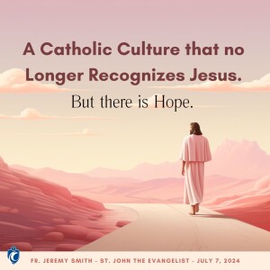 A Catholic Culture that no Longer Recognizes Jesus: But there is Hope (Fr. Jeremy Smith, 7/7/2024)