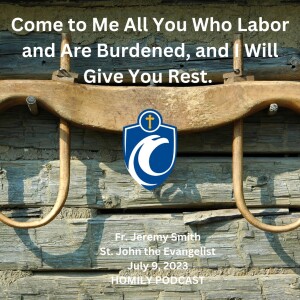 Come to Me All You Who Labor and Are Burdened, and I Will Give You Rest (Fr. Jeremy Smith, 7/9/2023)