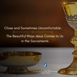 Close & Sometimes Uncomfortable: The Beautiful Ways Jesus Comes to Us in the Sacraments (Fr. Erik Arnold, 9/8/2024)