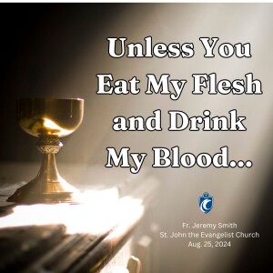 Unless You Eat My Flesh and Drink My Blood... (Fr. Jeremy Smith, 8/25/2024)