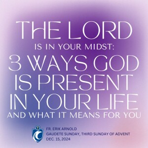 The Lord is in Your Midst: Three Ways God is Present in Your Life and What it Means for You (Fr. Erik Arnold, 12/15/2024)