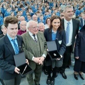 President Michael D Higgins historic visit to Kinsale community school