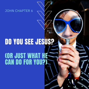 John 6 | Do you see Jesus? (or just what he can do for you?)
