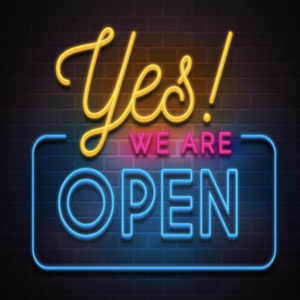 YES! We Are Open For Business