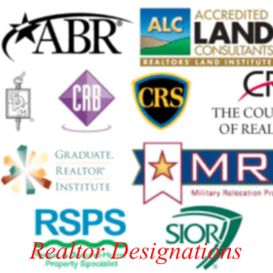 Professional Realtor Designations