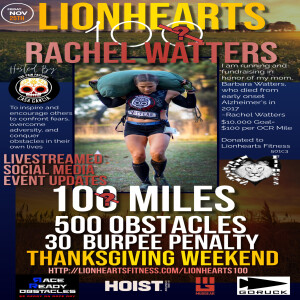S6E21: Ultra-OCR Woman? Rachel Watters 100+ Mile Charity Event
