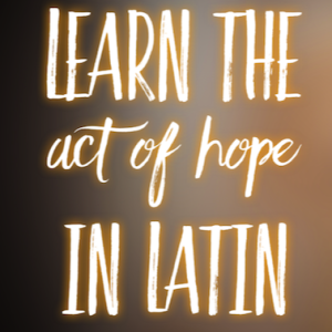 Learn the Act of Hope in Latin