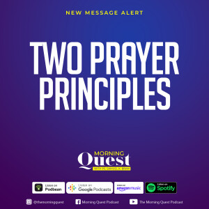 Two Prayer Principles