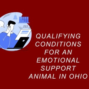 Are there specific mental health diagnoses or conditions required for obtaining an emotional support animal in Ohio?