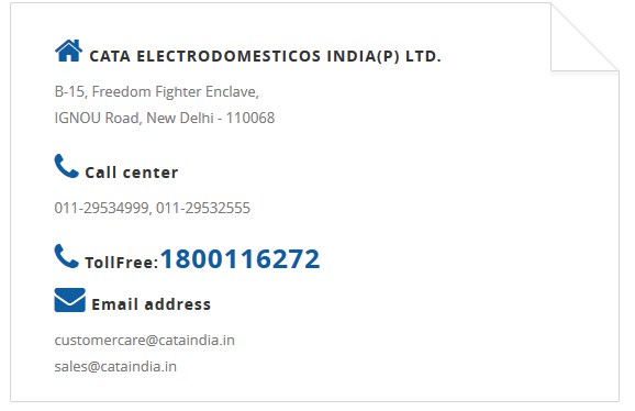Contact US Detail : Cata India