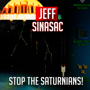 Jeff Sinasac Actor Game Developer Stop the Saturmians (2022) interview | Two Geeks Talking
