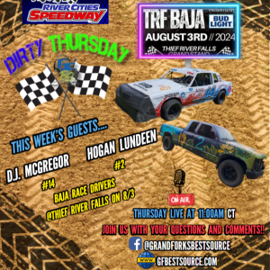 RCS Dirty Thursday - with BAJA Drivers #14, D.J. McGregor & #2 Hogan Lundeen and Guest Host, MW Mod Driver #B0, Jory Berg - 8-1-2024