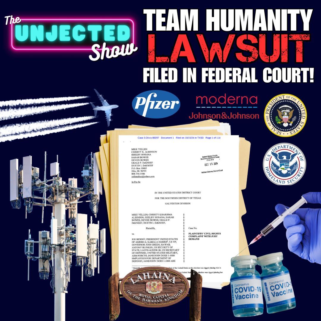 Team Humanity Lawsuit Filed In Federal Court! | The Unjected Show