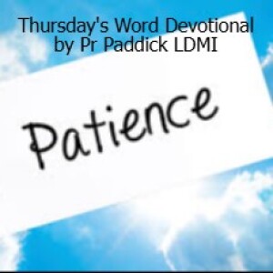 Patience by Pr Paddick TWD LDMI