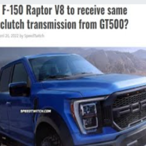 Will the Ford raptor come with the DCT?