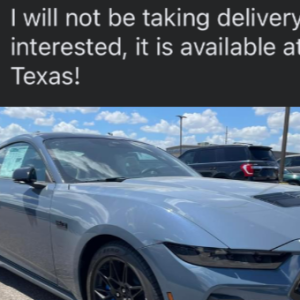 #YDBTDAILY people are refusing deliveries of their new mustang.