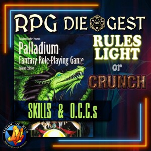 75 - PALLADIUM FANTASY RPG - Skills & O.C.C.s | Rules Light & Crunch