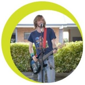 Brendan loves Rock and Roll... and music therapy is helping him kick all his goals