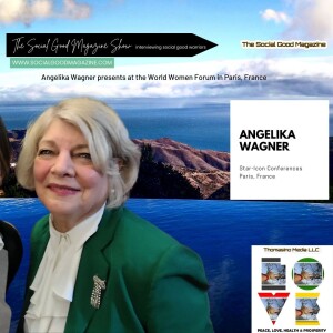 Angelika Wagner presents at the World Women Forum in Paris, France