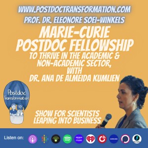 Marie-Curie postdoc fellowship to thrive in the academic and non-academic sector, with Dr. Ana de Almeida Kumlien