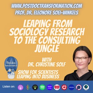 Leaping from sociology research to the consulting jungle, with Dr. Christine Solf