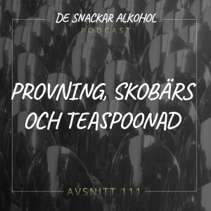 111. Provning, Skobärs och Teaspoonad.