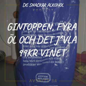 34. Gintoppen, Fyra Öl och det J*vla 99kr Vinet.