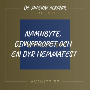52. Namnbyte, Ginuppropet och en Dyr Hemmafest.