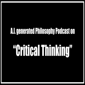 A.I. Philosophy Podcast Ep. 1: Critical Thinking