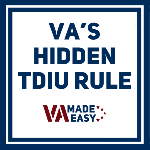 VA “One Disability” Rule Explained — You Could Still Get TDIU