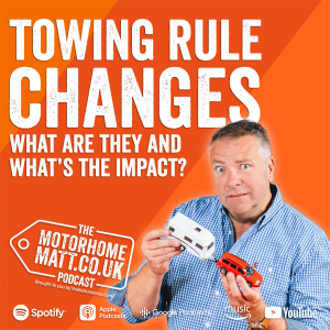 What are the rules for towing a trailer or caravan and what has been the impact of the change?