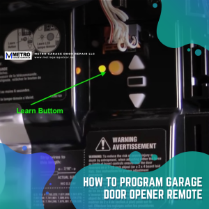 How to Program Garage Door Opener Remote