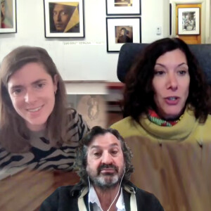 Jennifer Schlesinger and Jennifer DeCarlo (on Luis González Palma)