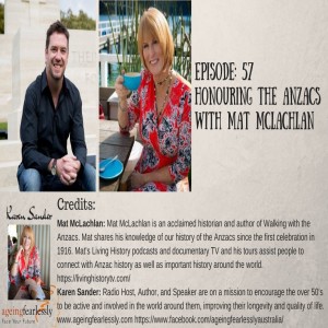 Episode 57 Honouring the Anzacs with Historian Mat McLachlan