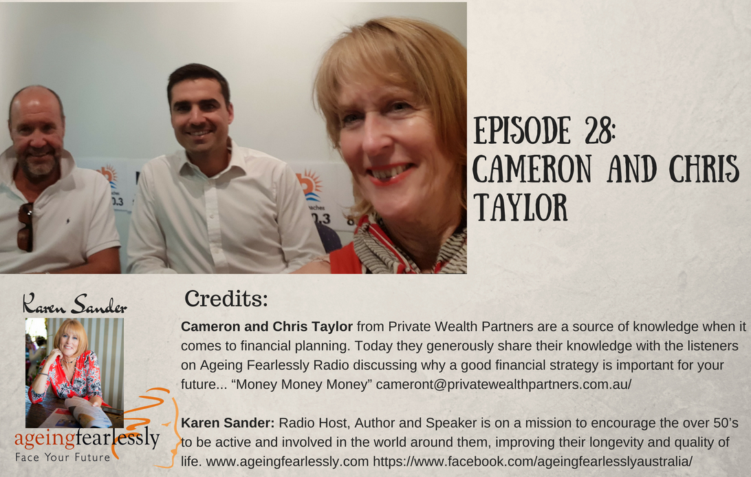 Episode 28 - Cameron and Chris Taylor and Karen Sander.