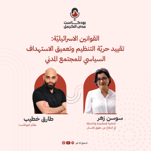 القوانين الاسرائيليّة: تقييد حريّة التنظيم وتعميق الاستهداف السياسي للمجتمع المدني- سوسن زهر #23