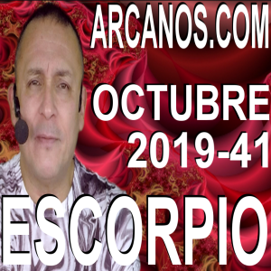 ESCORPIO OCTUBRE 2019 ARCANOS.COM - Horóscopo 6 al 12 de octubre de 2019 - Semana 41